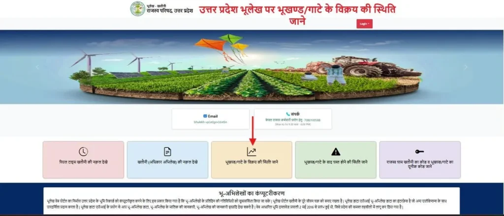 Know the status of sale of plot